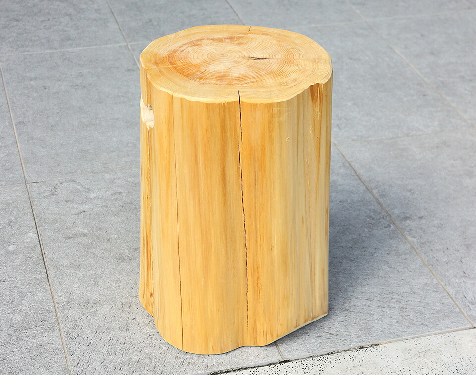 楽天市場】天然木スツール 丸太スツール 国産無垢材 国産ひのき 日本製