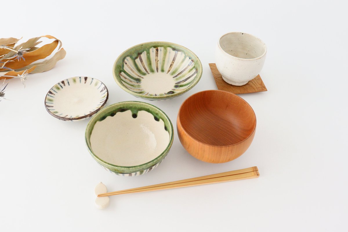 楽天市場】5寸平鉢 錆織部十草 陶器 瀬戸焼 取鉢 中鉢｜おしゃれ