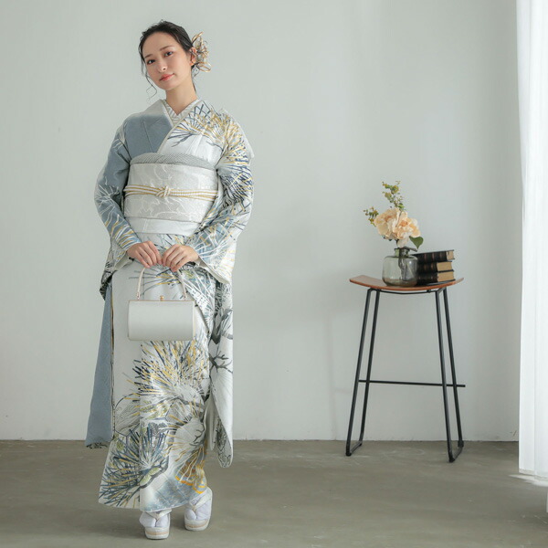 卒業式応援Point10倍 2/19迄)未仕立て 振袖 22点セット「Vサンク