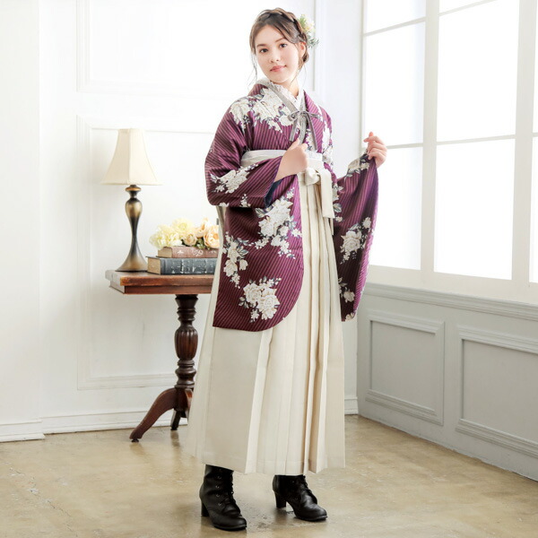 卒業式応援75％SALE 2/19迄)袴 セット 卒業式 女性 4点セット「二尺袖