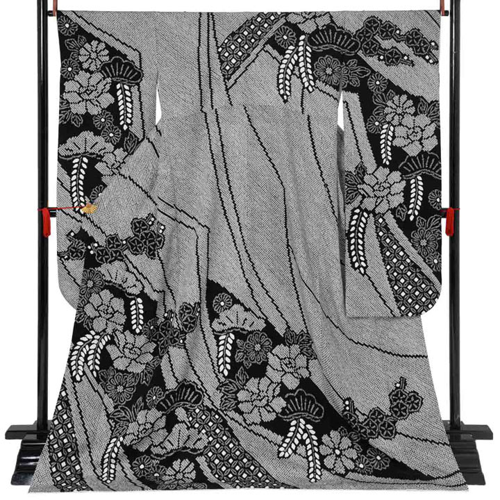 振袖 未仕立て品 モダンな牡丹柄 振袖 未仕立て品 モダンな牡丹柄 正統