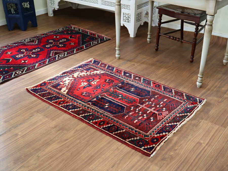 ブラウンとカフェオレ ヴィンテージトルコラグ No.670 ブラウンと