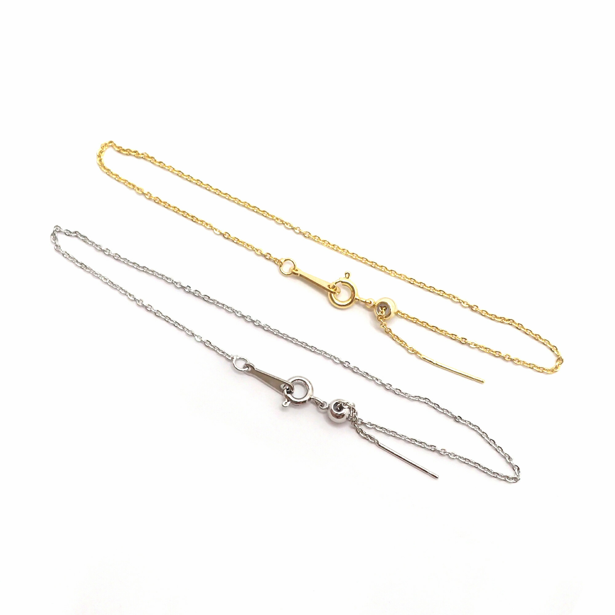 楽天市場】【約22cm ゴールド／シルバー】ブレスレットチェーン