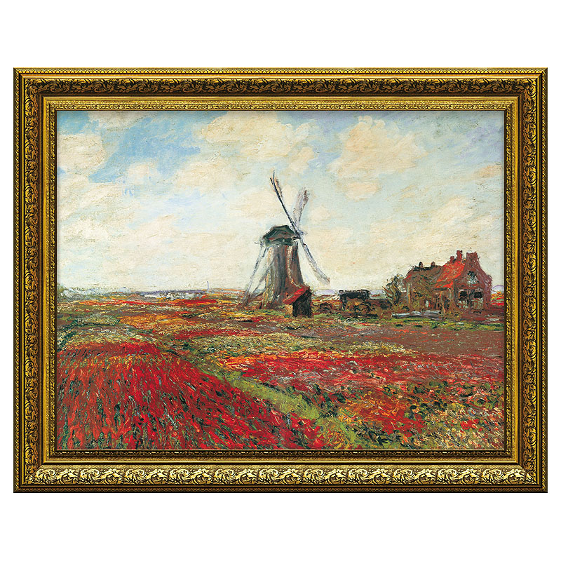 楽天市場】絵画 モネ インテリア monet 「 チューリップ畑 」 74