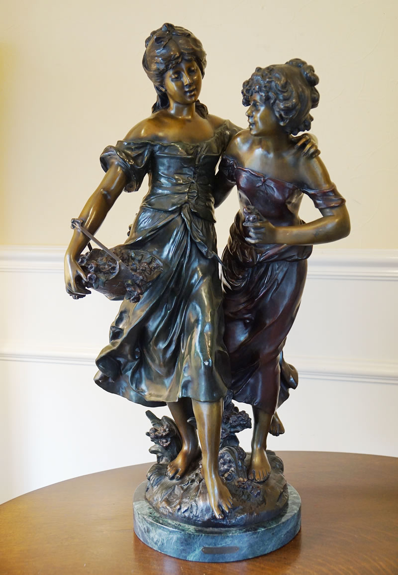 昭和レトロ 座像 伝統工芸 工芸美術 ブロンズ像 在銘 時代物 古美術