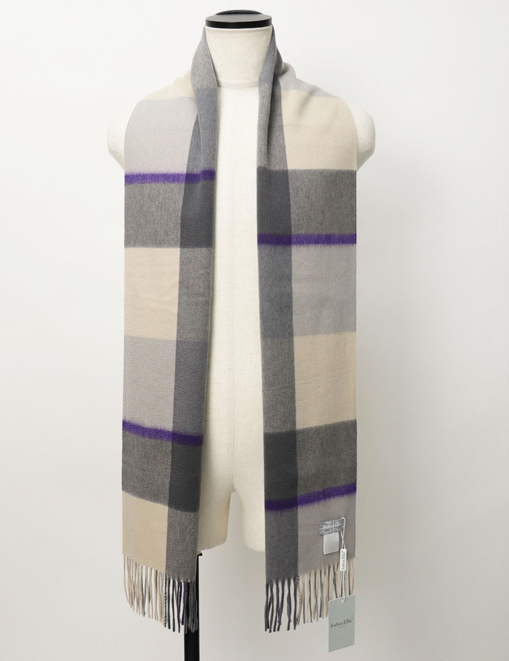 ジョシュア エリス / Joshua Ellis / チェック柄 マフラー / カシミヤ