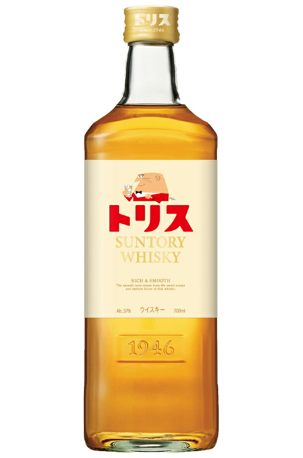 楽天市場】トリス サントリー ウイスキー 37度 箱なし 700ml : 酒類の