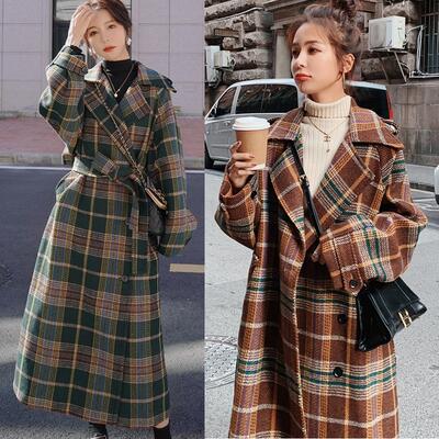 A.P.C. チェック柄 ロングコート ファー付き A.P.C. チェック柄 ロング