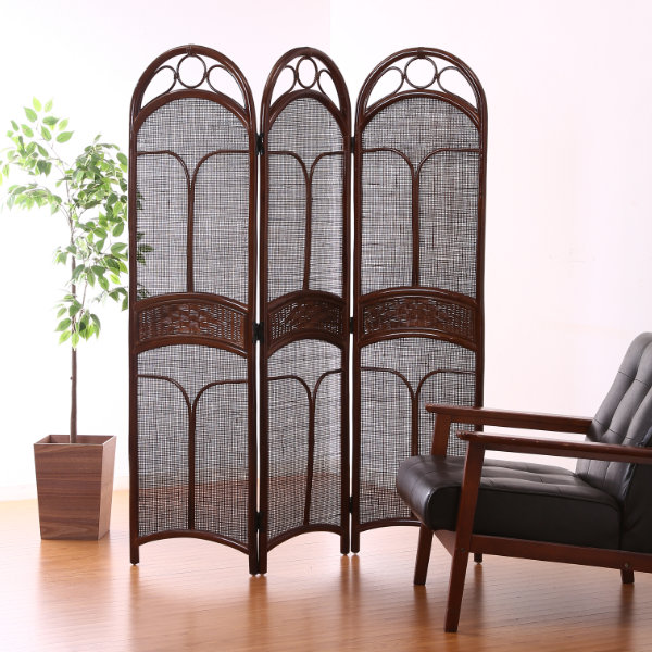 楽天市場】籐 スクリーン 3連 衝立 ラタン家具 高さ150cm （ 送料無料