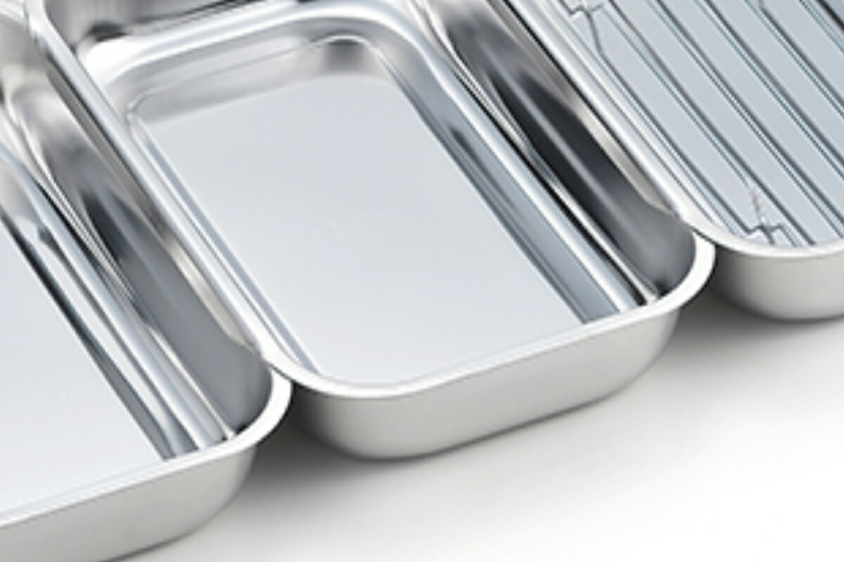 楽天市場】連結バット 4点セット アミ付き 食彩亭 ステンレス製 日本製