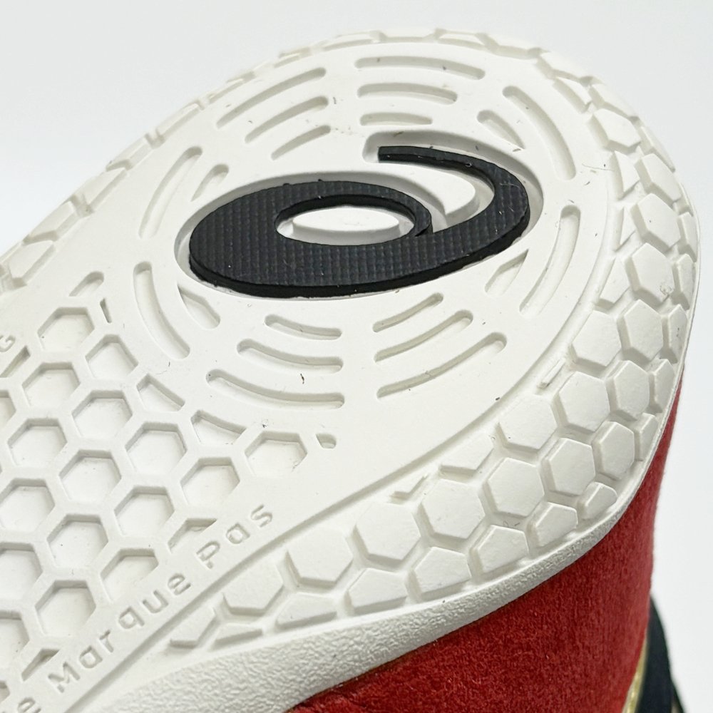 asics ボクシングシューズ レッド/ゴールド asics ボクシングシューズ