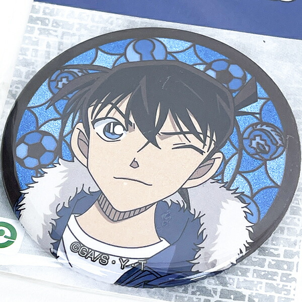 名探偵コナン 工藤新一 缶バッジ ヘッドフォンver. 名探偵コナン 工藤新一