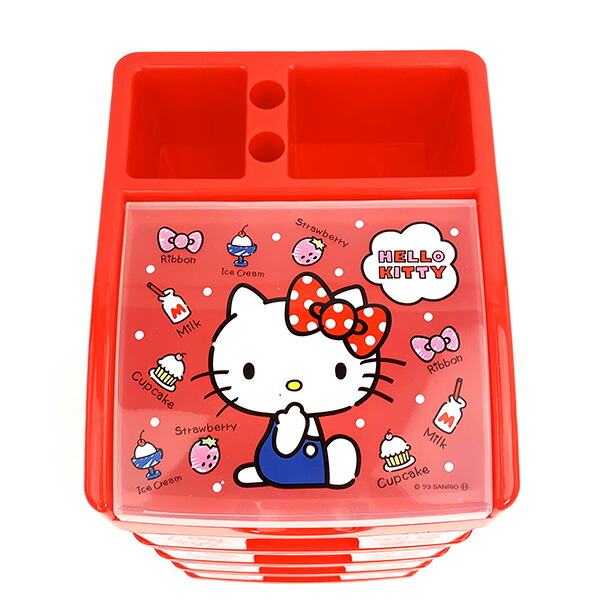 サンリオ ハローキティ 4段チェスト 小物入れ 収納 インテリア レッド