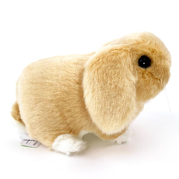 ロップイヤーうさぎ オレンジ りくのなかま ぬいぐるみ 茶 吉徳