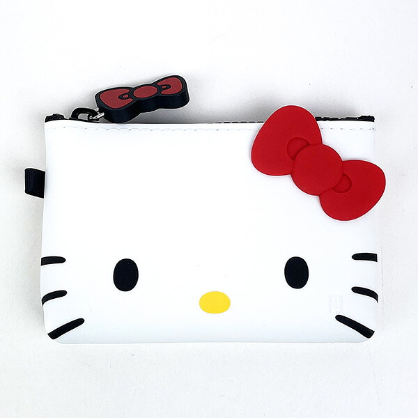 サンリオ キティ NUU Small（ヌースモール） ジッパーポーチ ホワイト