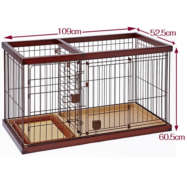 新品未使用 ペットサークル ケージ トイレ付き ウッド