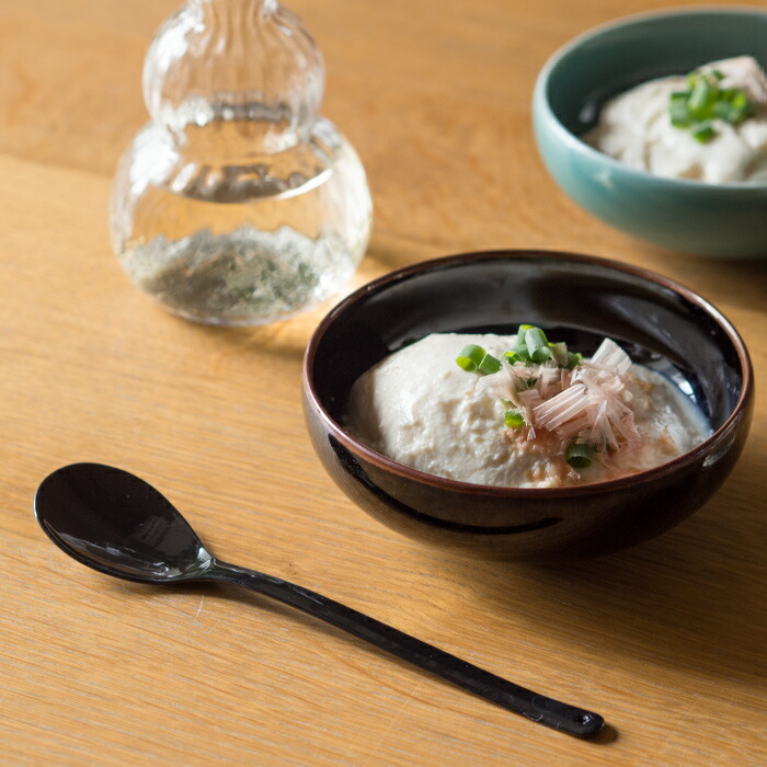 高桑金属 豆腐スプーン TofuSpoon maru kuro | 食器と料理道具の専門店