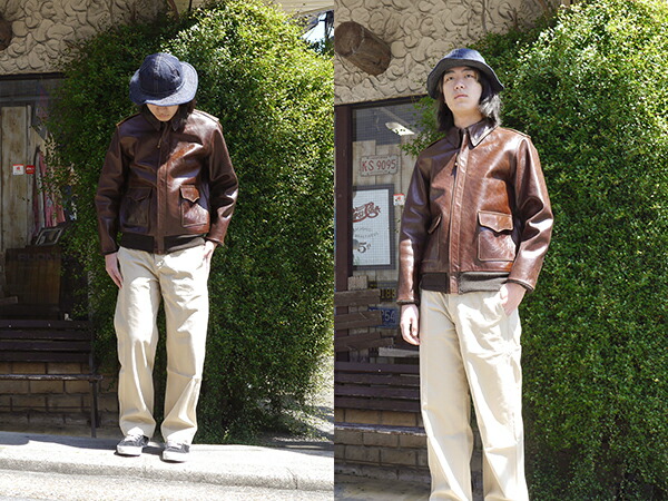 Y'2 LEATHER ワイツーレザー フライトジャケット Type A-2 プルアップ