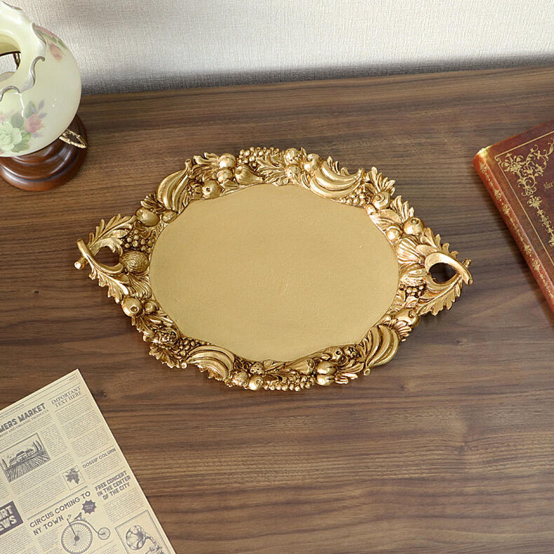 楽天市場】イタリア製 トレイ ゴールド Sサイズイタリア トレー