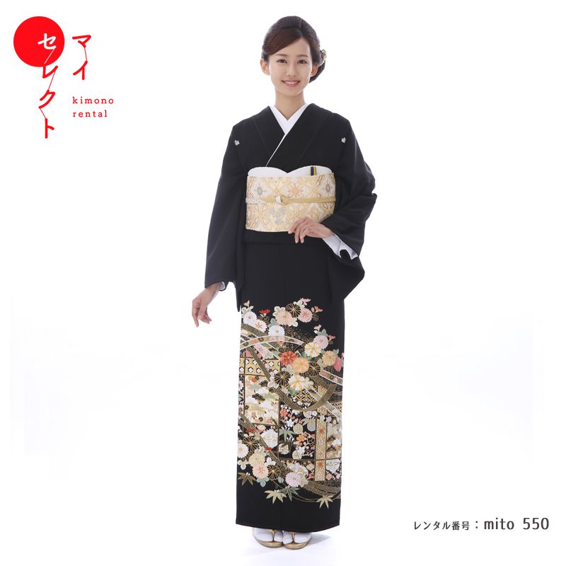 楽天市場】【レンタル】 留袖 総刺繍 mito_550/総手刺繍 松竹梅熨斗に
