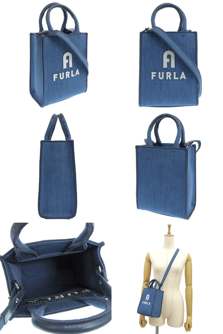 楽天市場】フルラ バッグ レディース 2WAY トートバッグ デニム FURLA