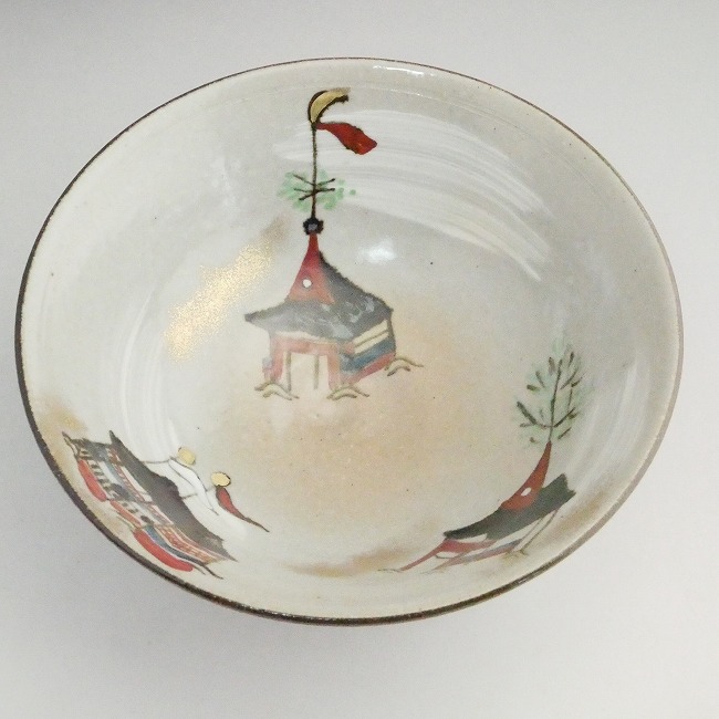 平茶碗 祇園祭 与し三 - 京焼清水焼 松韻堂