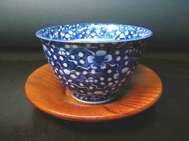 染付槍梅汲出碗 春晃 単品 - 京焼清水焼 松韻堂