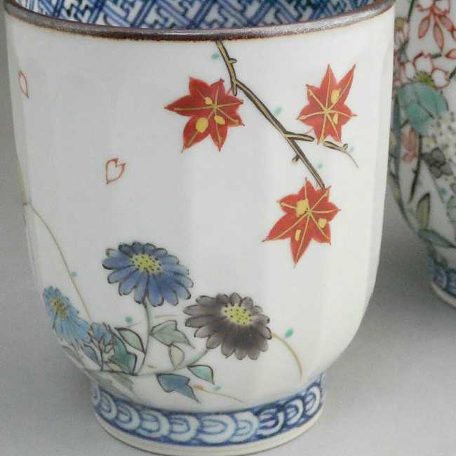 京の四季夫婦湯呑 壹楽 - 京焼清水焼 松韻堂