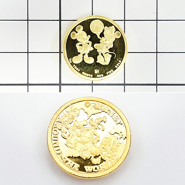 アンティークディズニー 金貨 1/4 TROY oz 24金 .999K24 ディズニー