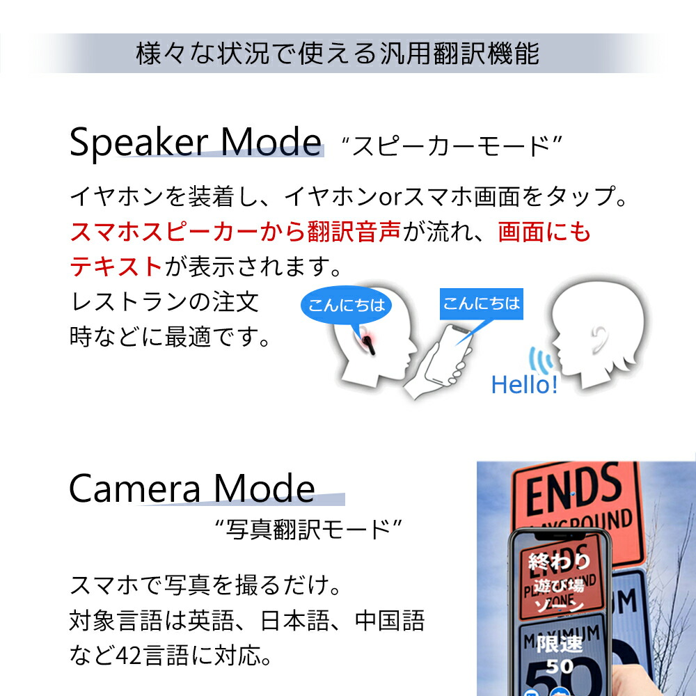 Wooask M6 AI翻訳機 ワイヤレスイヤホンとしても利用できる 127カ国の