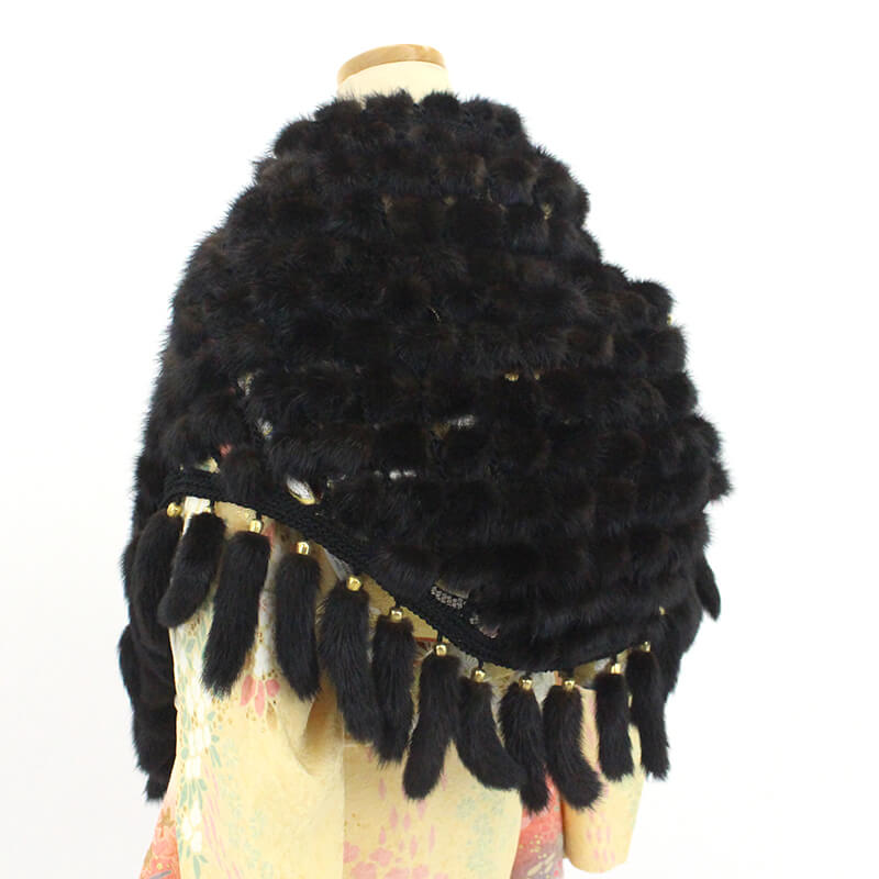 中古】 ショール ミンク ミンスストール リサイクル レディース