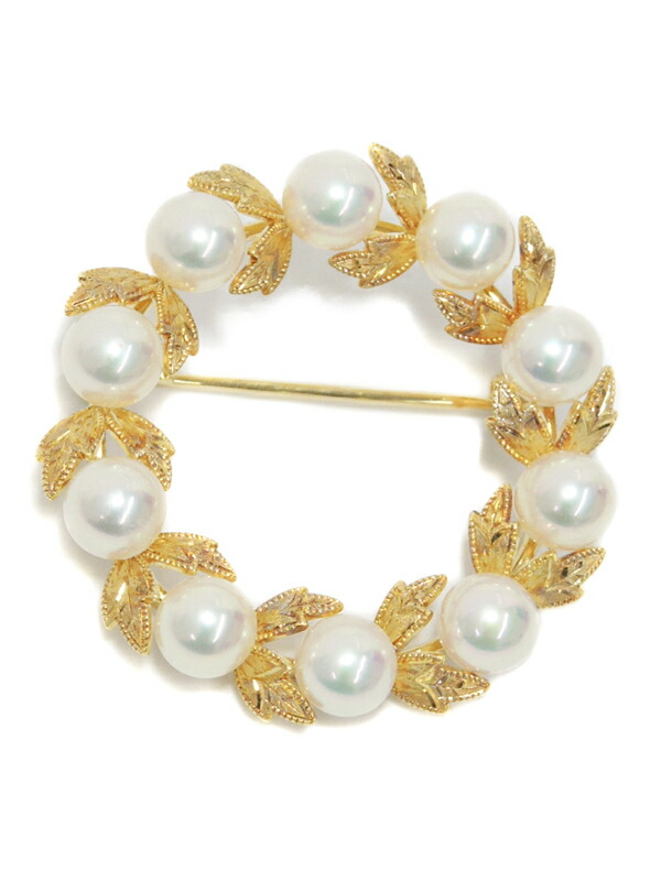 ミキモト ブローチ 葉彫り 入学式 卒業式 結婚式 刻印 ブランド 【公式