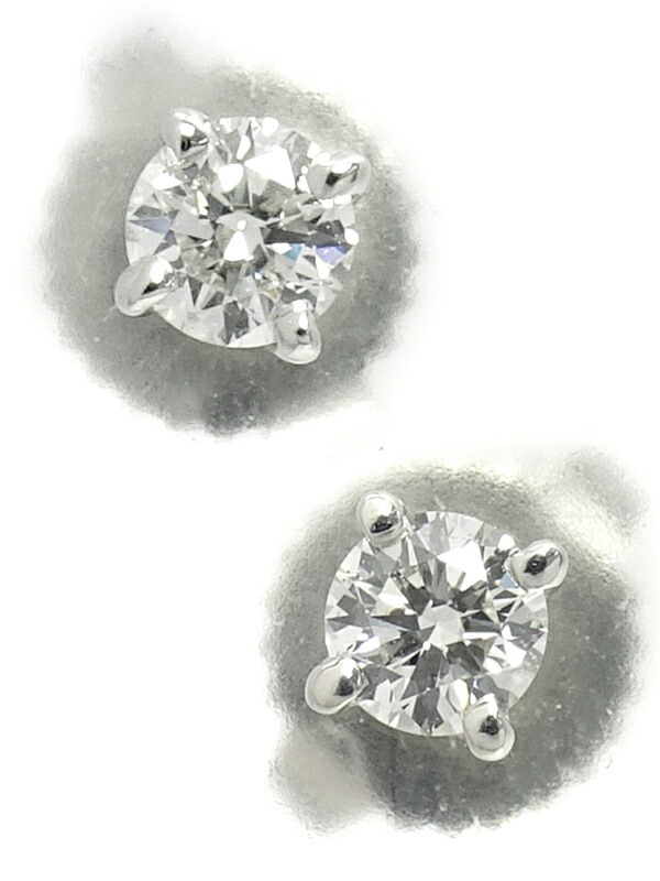 TIFFANY＆Co.】ティファニー『PT950 ソリティア ダイヤモンド ピアス