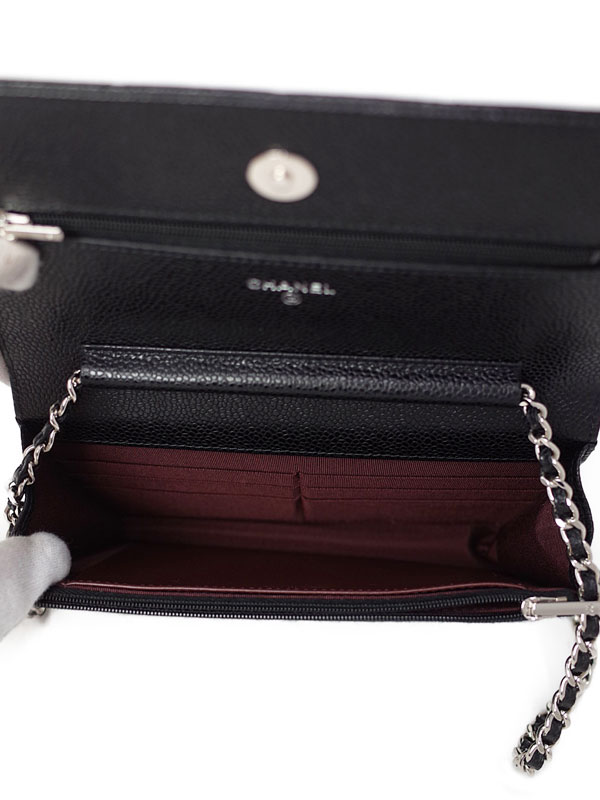 CHANEL】【シルバー金具】シャネル『マトラッセ チェーンウォレット