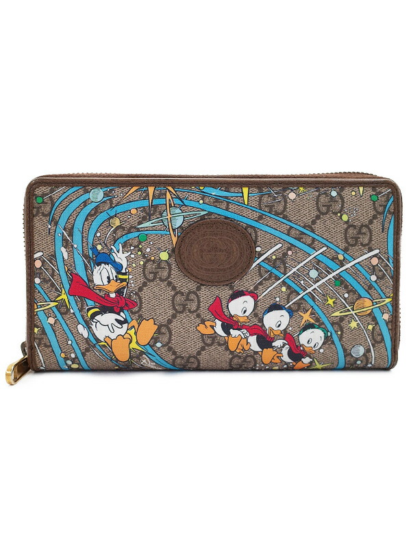 GUCCI(グッチ) 小物美品 - 注文 ベージュ×ダークブラウン×マルチ