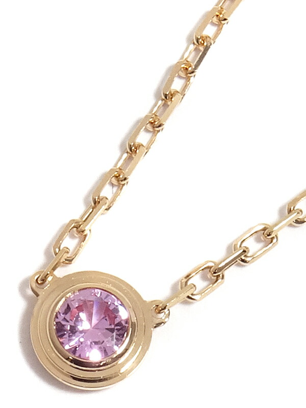 Cartier】カルティエ『K18PG ダムール ネックレス ピンクサファイア』1