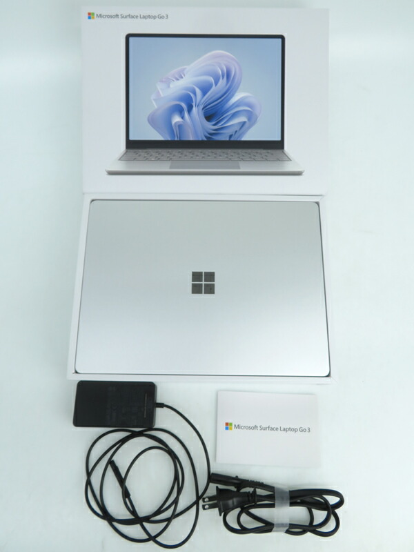 Surface Laptop Go3[プラチナ]中古キヤリーケース、テンキ-付き