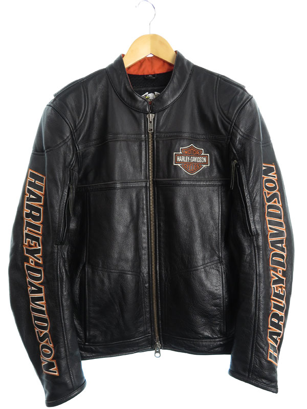 よ*じ様 上質牛革 ハーレーダビッドソン ポリスマン レザージャケット