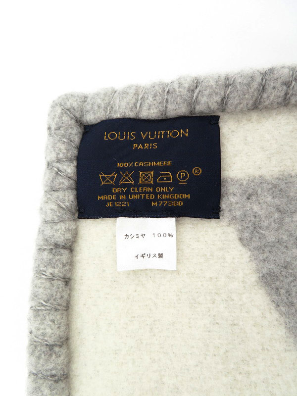 値下げ】ルイヴィトン エシャルプ・スィートドリーム グレー/ホワイト
