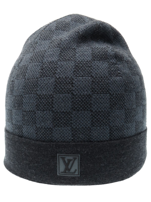 ルイヴィトン ボネ・プティ ニット帽 ダミエ柄 イタリア製 ラッパー