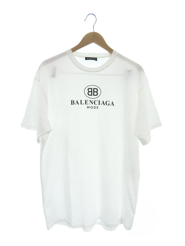 BALENCIAGA】バレンシアガ『ロゴ 半袖Tシャツ sizeXS』556150 TYK23