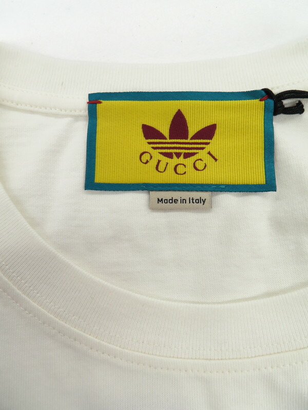 GUCCI】グッチ『アディダス ロゴ コットンジャージー Tシャツ sizeM
