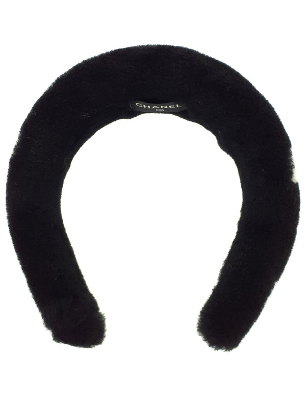 CHANEL】シャネル『ロゴ ファー カチューシャ』レディース 1週間保証