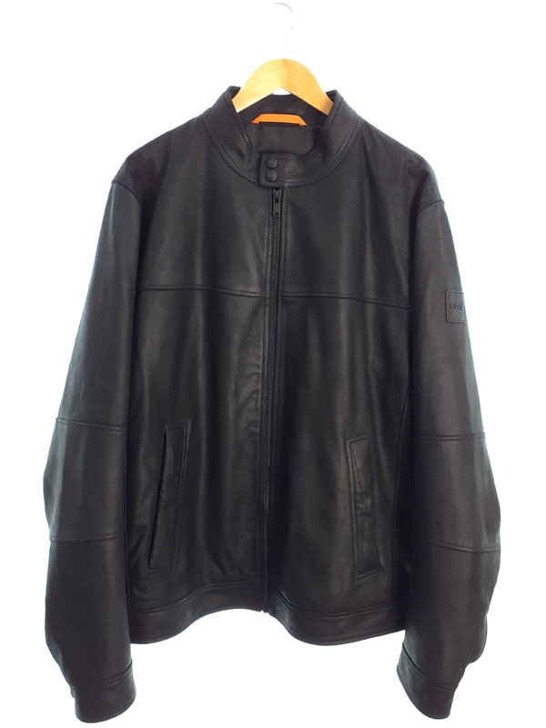 HUGO BOSSレザージャケット ☆関税込☆【HUGO】エクストラスリム