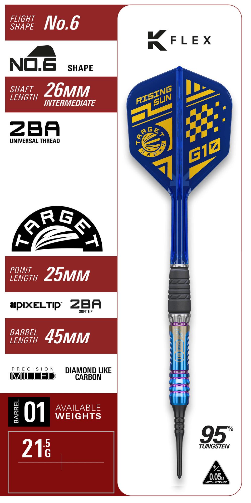 楽天市場】TARGET RISING SUN G10 95% 21.5G 2BA 村松 治樹モデル