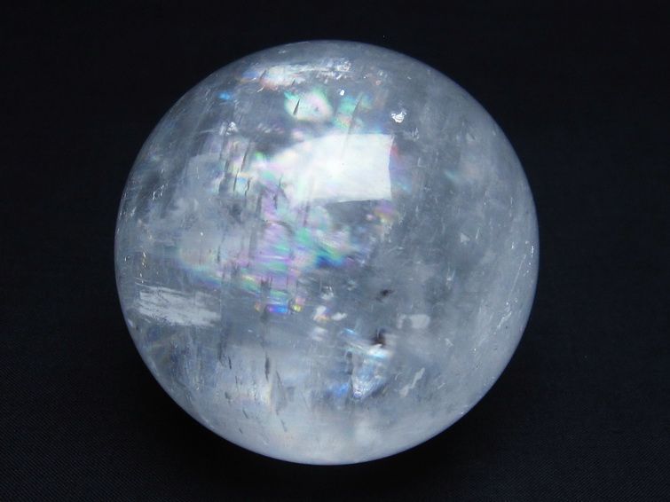 楽天市場】カルサイト 丸玉 虹入り 79mm 台座付属 ホワイトカルサイト
