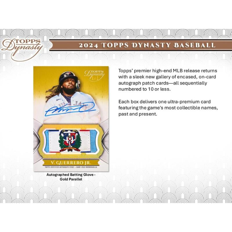 楽天市場】2024 Topps Dynasty Baseball Hobby Box 2024 トップス