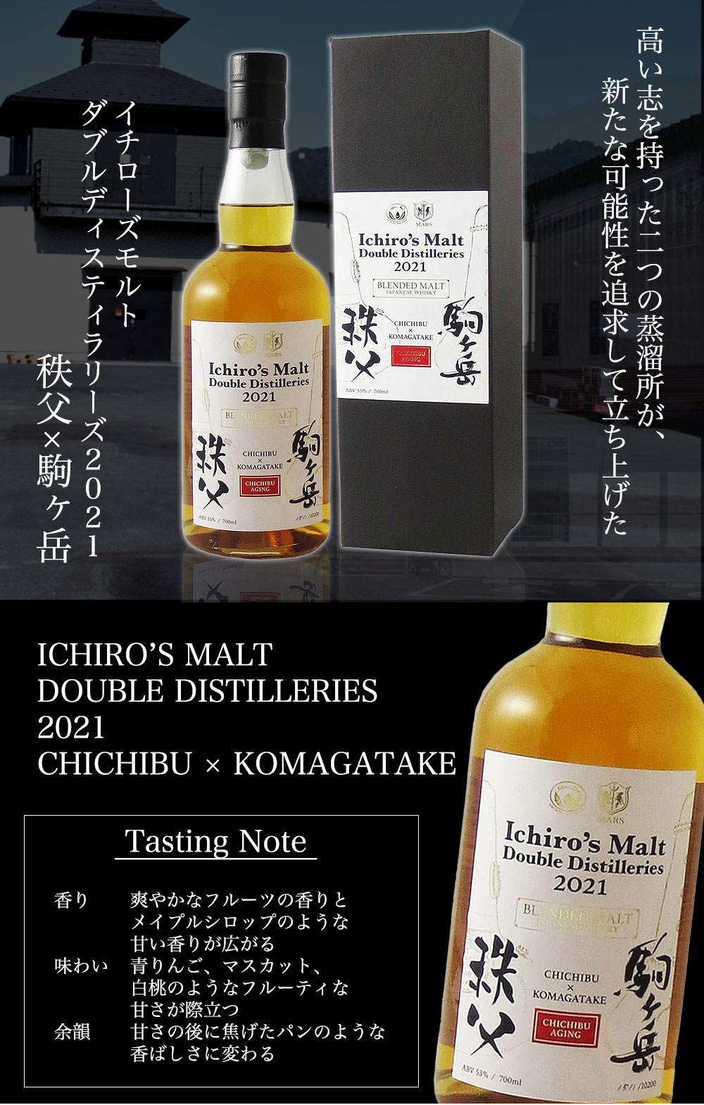 楽天市場】箱入 イチローズモルト ダブルディスティラリーズ 2021 秩父