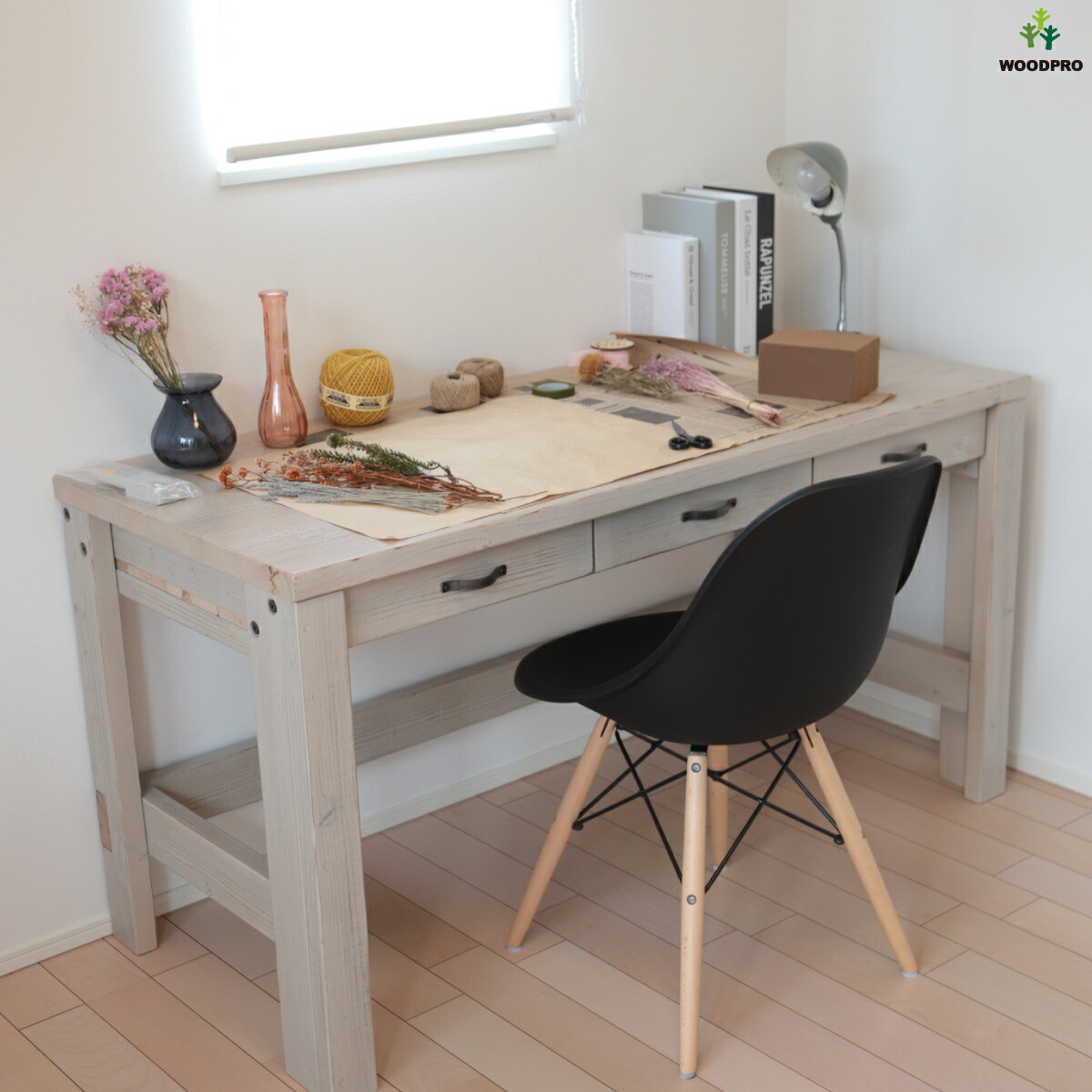 WOODPRO本店】OLD ASHIBA（足場板古材）Cタイプデスク