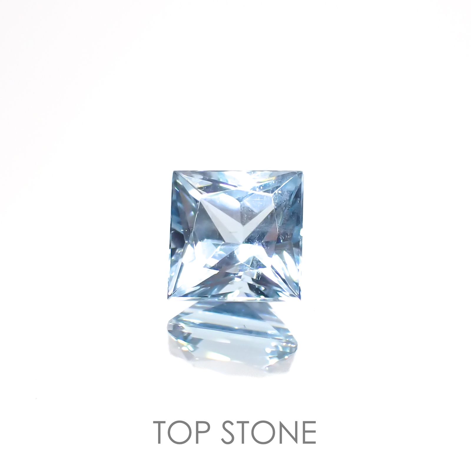 ◇プリンセスカット◇アクアマリン(宝石名アクアマリン)ブラジル産